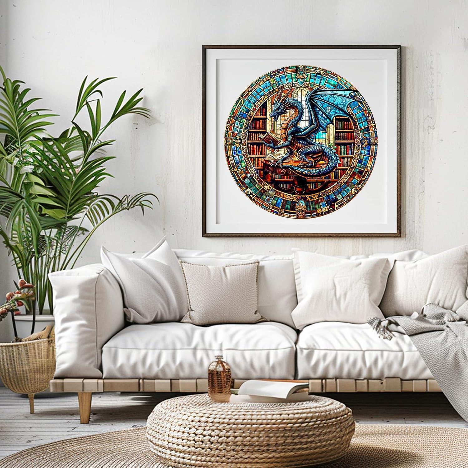 Rompecabezas de Madera Purdicra Biblioteca del Dragón 100 Piezas