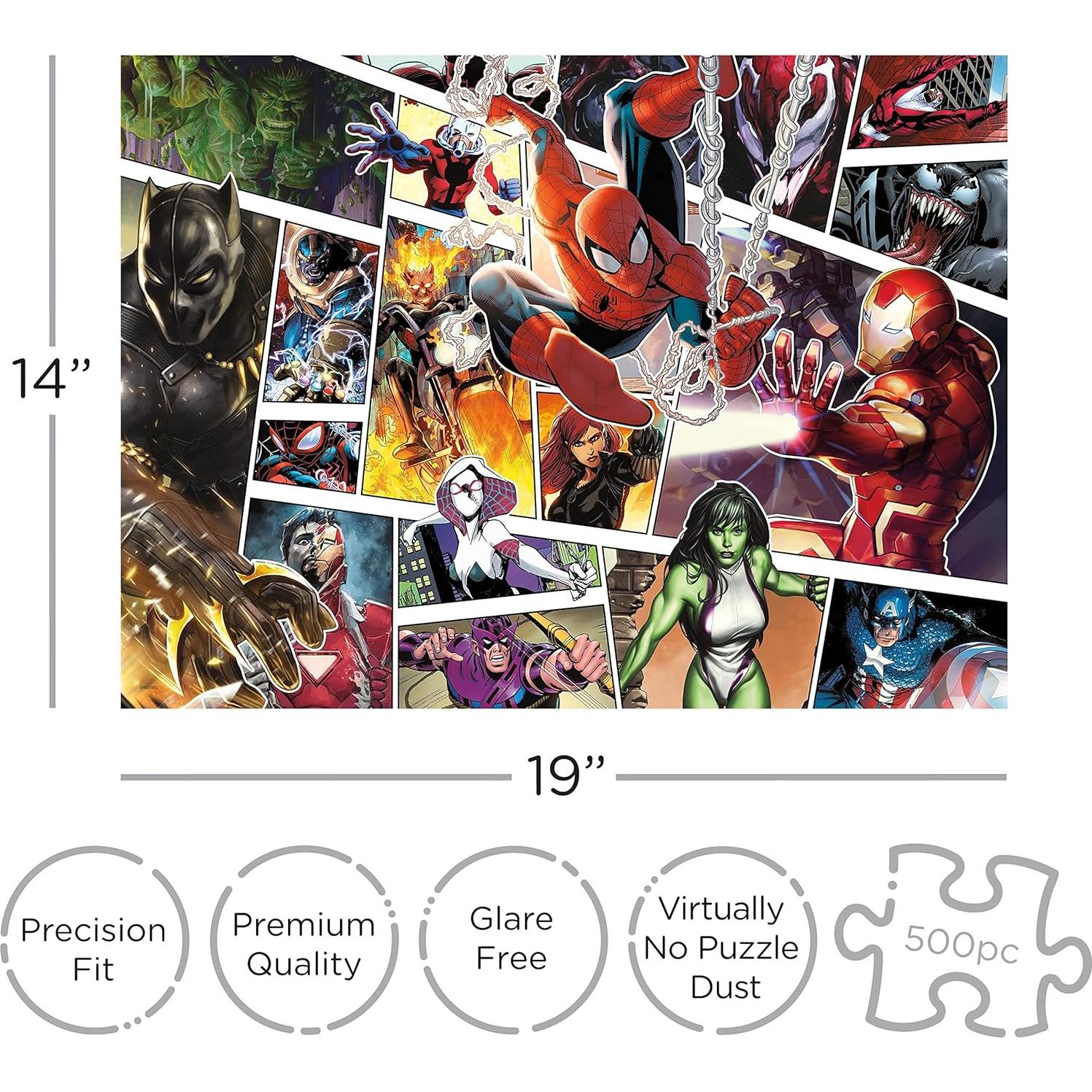 Rompecabezas AQUARIUS Marvel 500 Piezas 35.5x48.3 cm