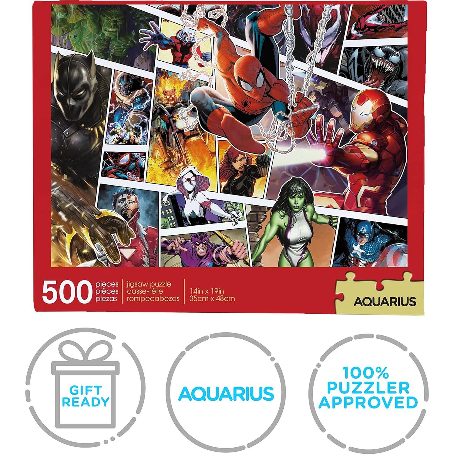 Rompecabezas AQUARIUS Marvel 500 Piezas 35.5x48.3 cm