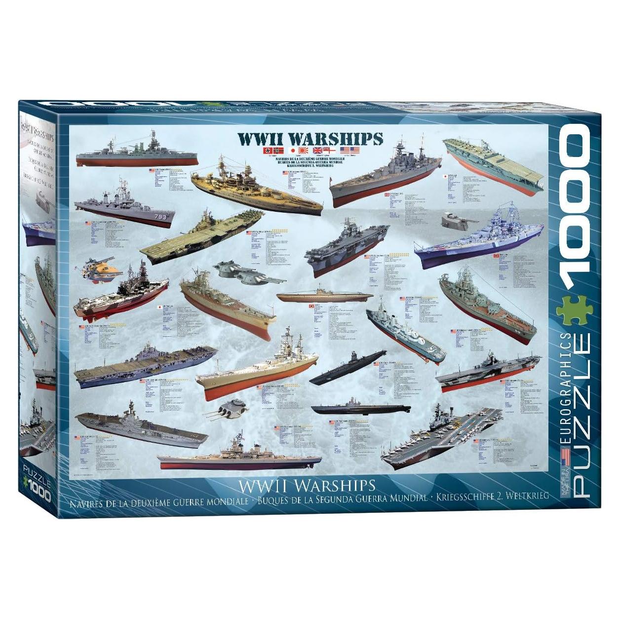 Rompecabezas EuroGraphics Barcos de Guerra 1000 Piezas