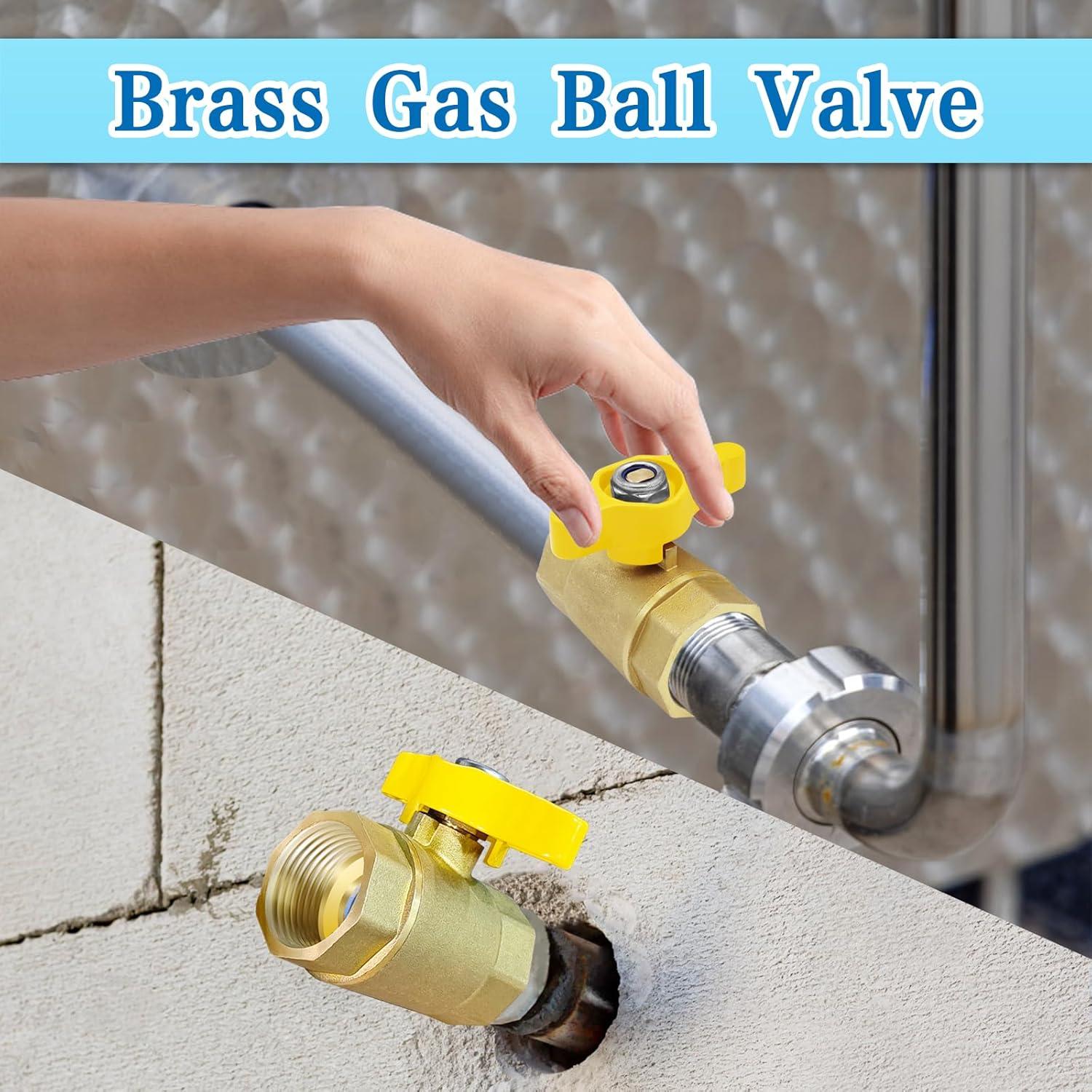 Válvula de Bola de Gas Boltigen 1/2'' Latón Hembra x Hembra