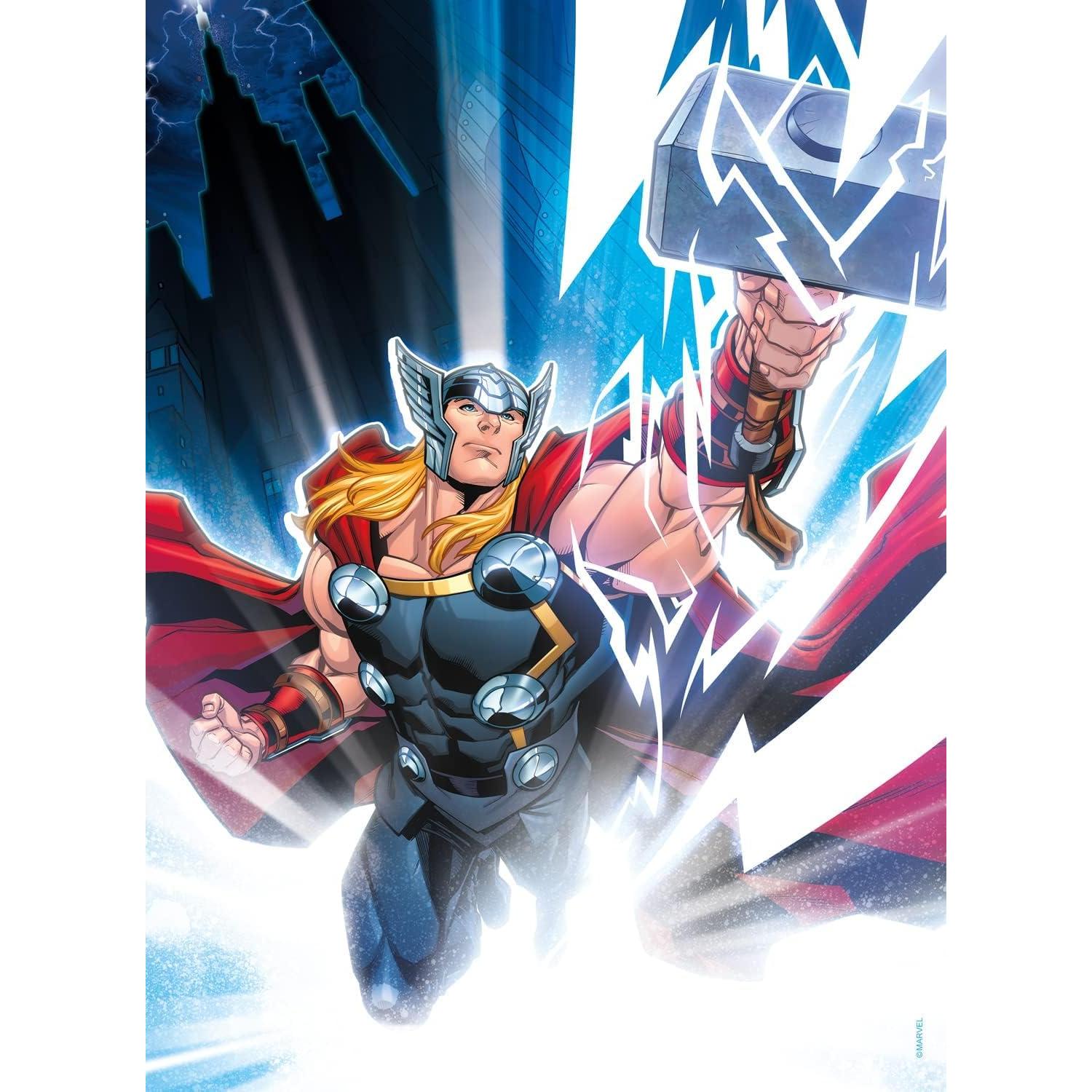 Rompecabezas 100 Piezas Marvel Thor Buffalo Games 38.1x27.9cm