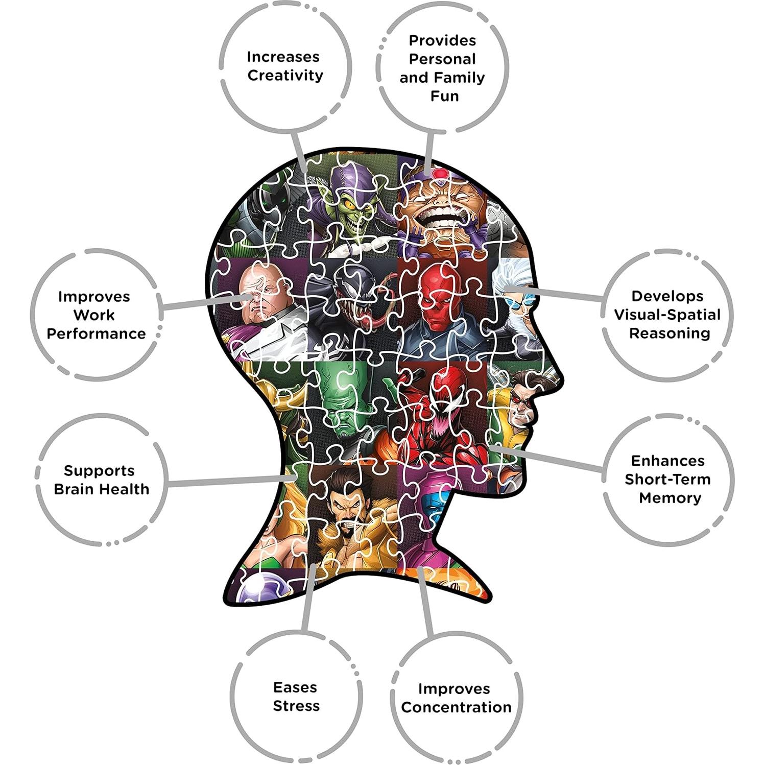 Rompecabezas 1000 Piezas Marvel Supervillanos Aquarius 50.8x71.1cm