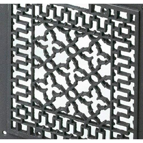 Rejilla de Piso de Hierro Fundido Minuteman 30x35.5cm Negra