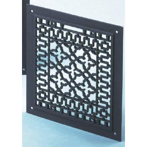 Rejilla de Piso de Hierro Fundido Minuteman 30x35.5cm Negra