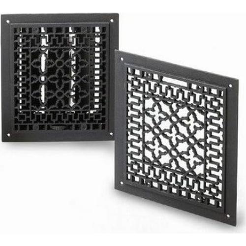 Rejilla de Piso de Hierro Fundido Minuteman 30x35.5cm Negra