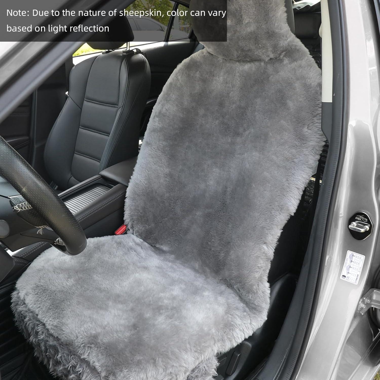 Cubierta de Asiento de Piel de Oveja Aegis Universal Acero