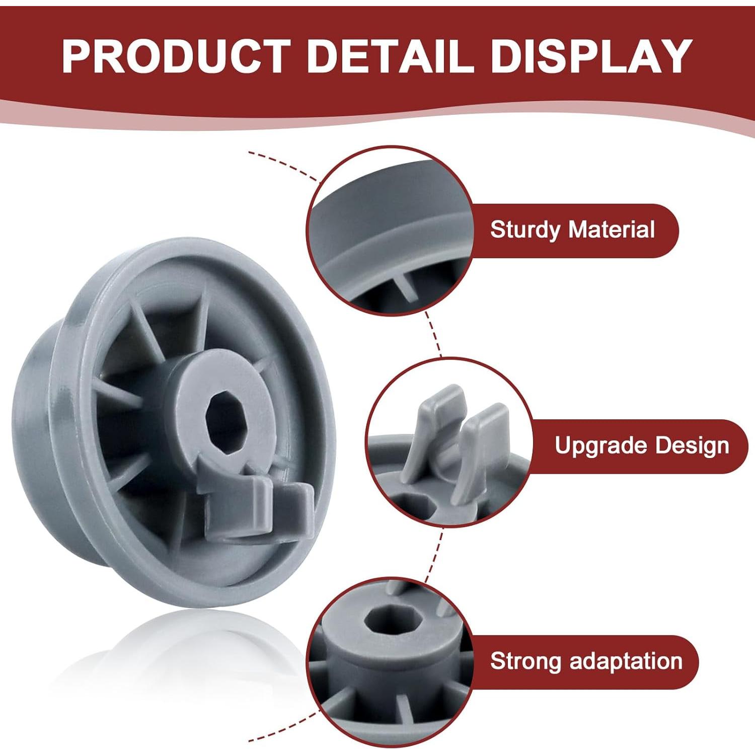 8 Ruedas Inferiores Lavavajillas Bosch AMI PARTS 3.6 cm