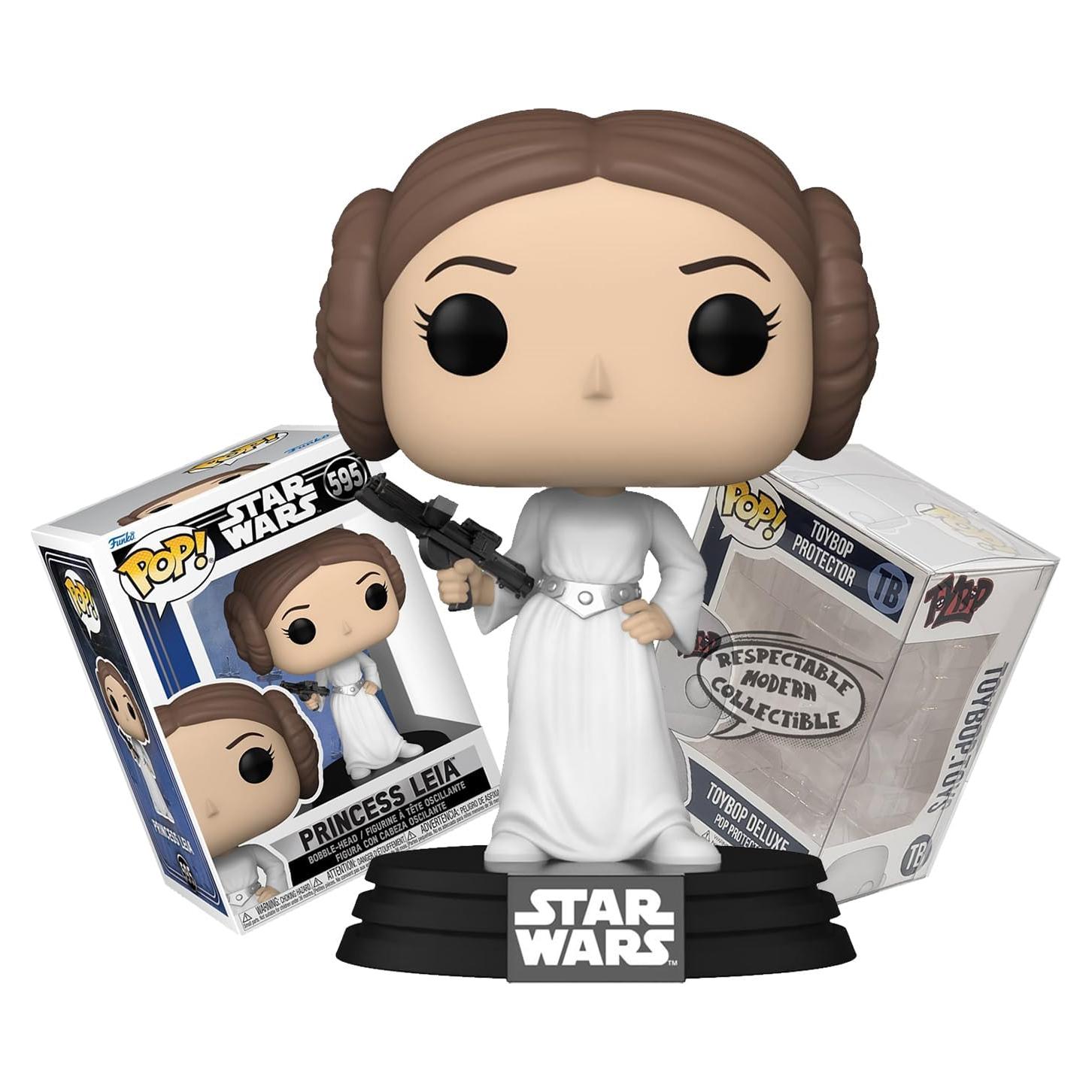 Funko Pop Princesa Leia #595 Star Wars + Protector ToyBop