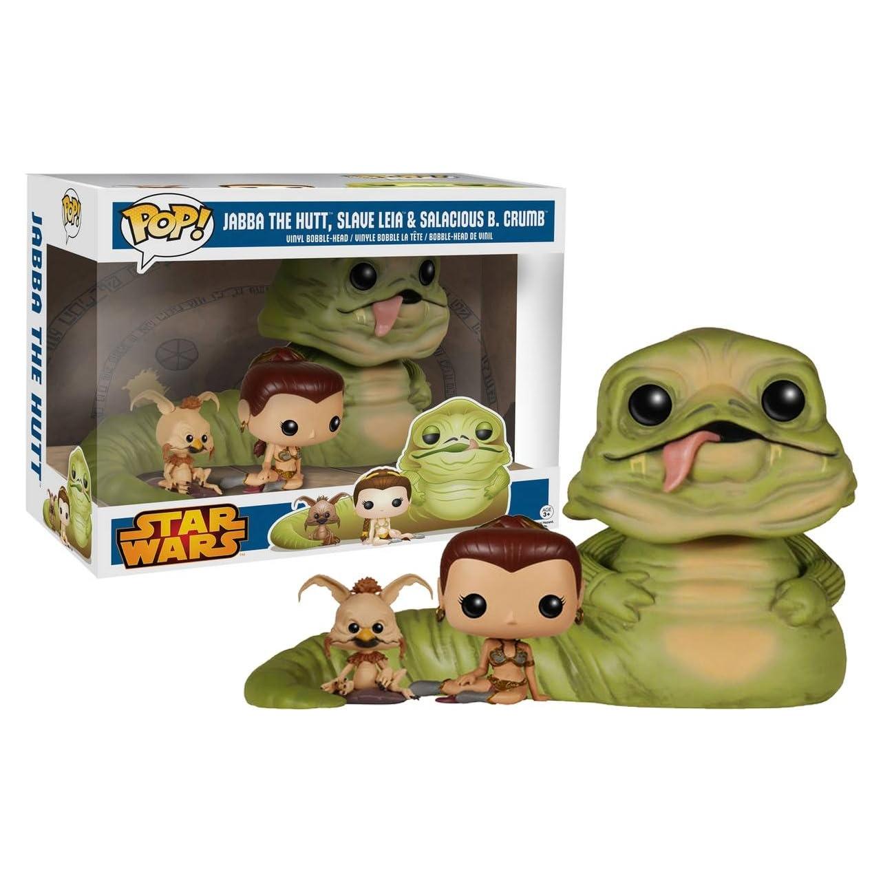 Funko POP! Star Wars Jabba the Hutt con Leia y Crumb 27.94 cm