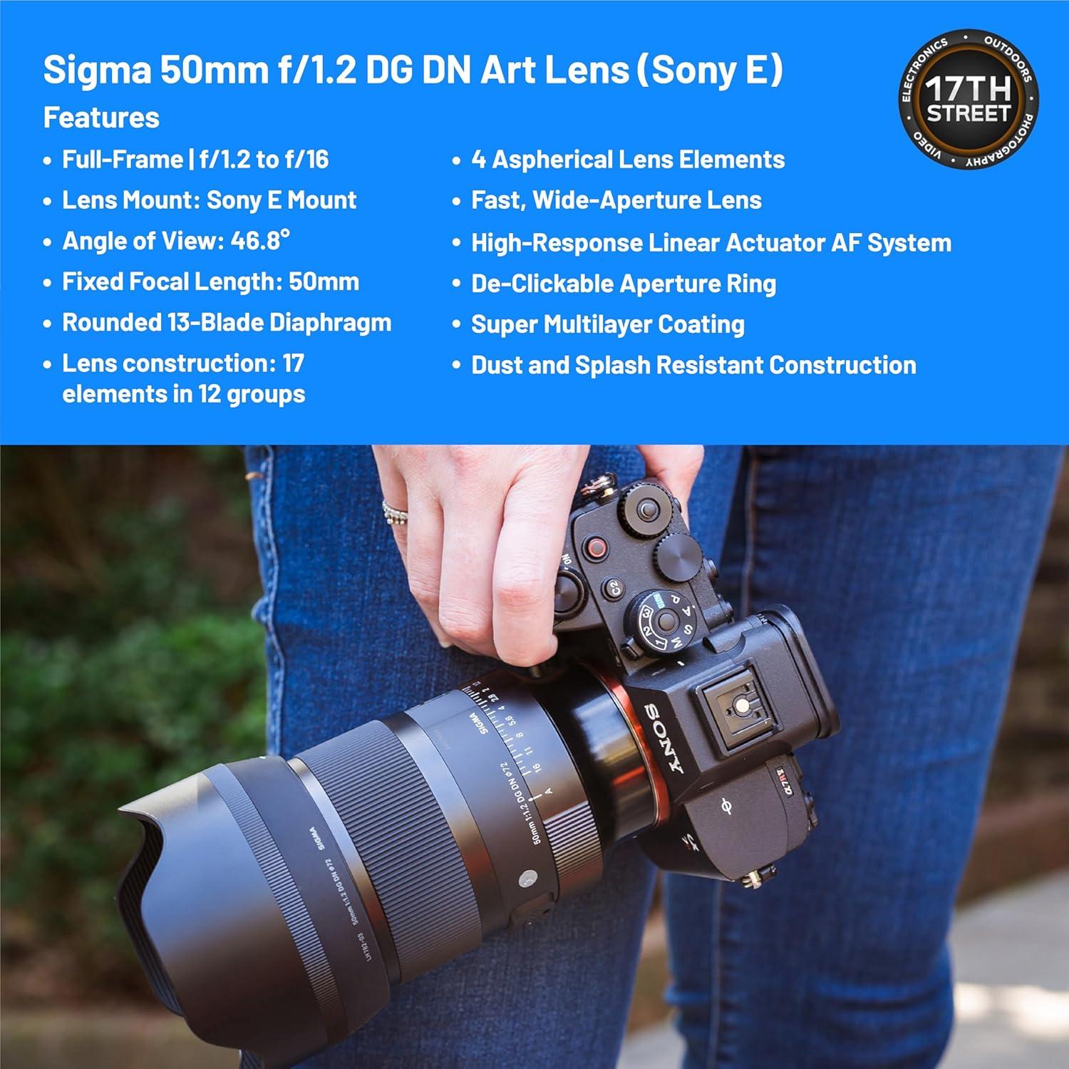 Lente Sigma 50mm f/1.2 DG DN Art Sony E + Disco Duro 1TB