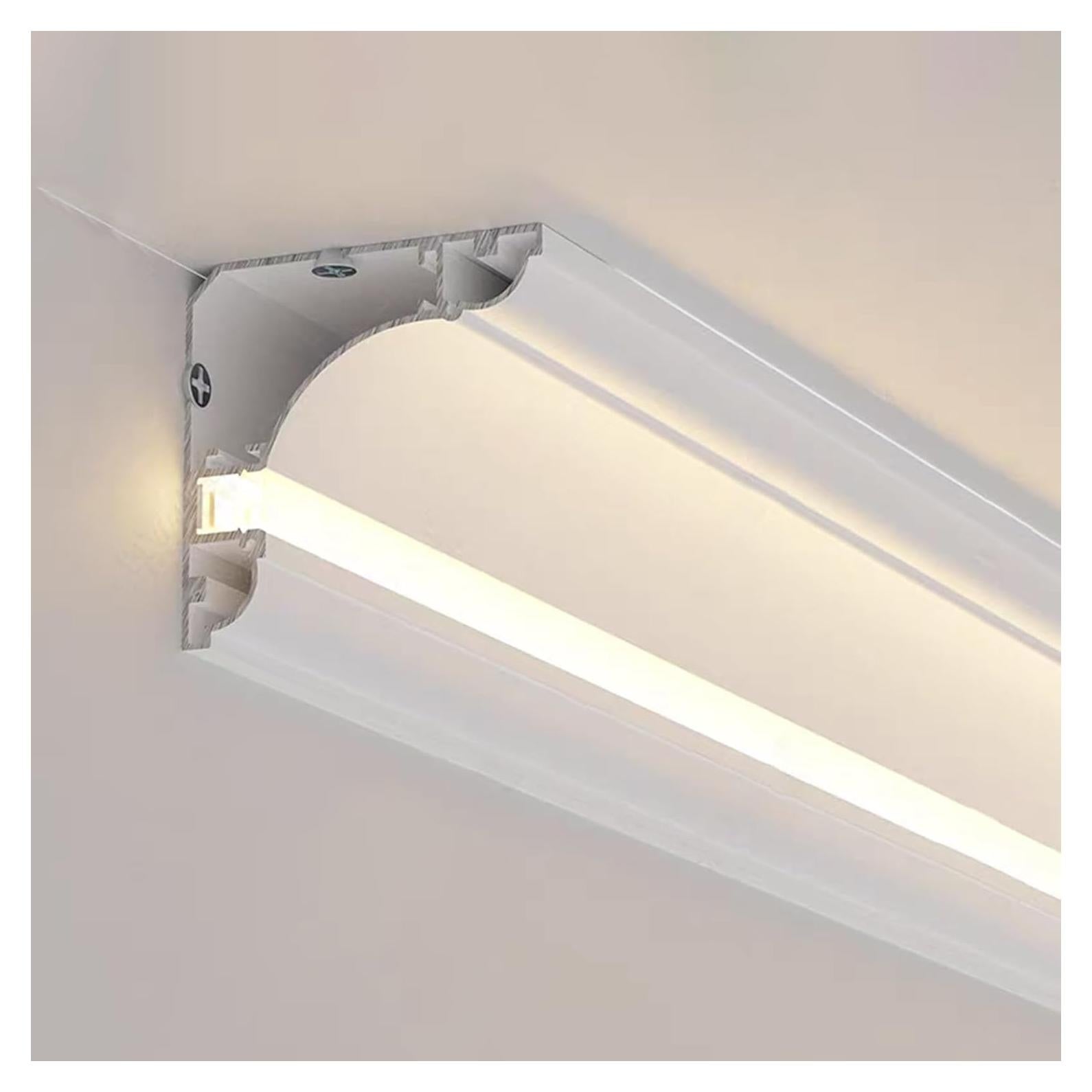 Moldura de Techo LED Vibeo 1m Aluminio Blanco Difusor