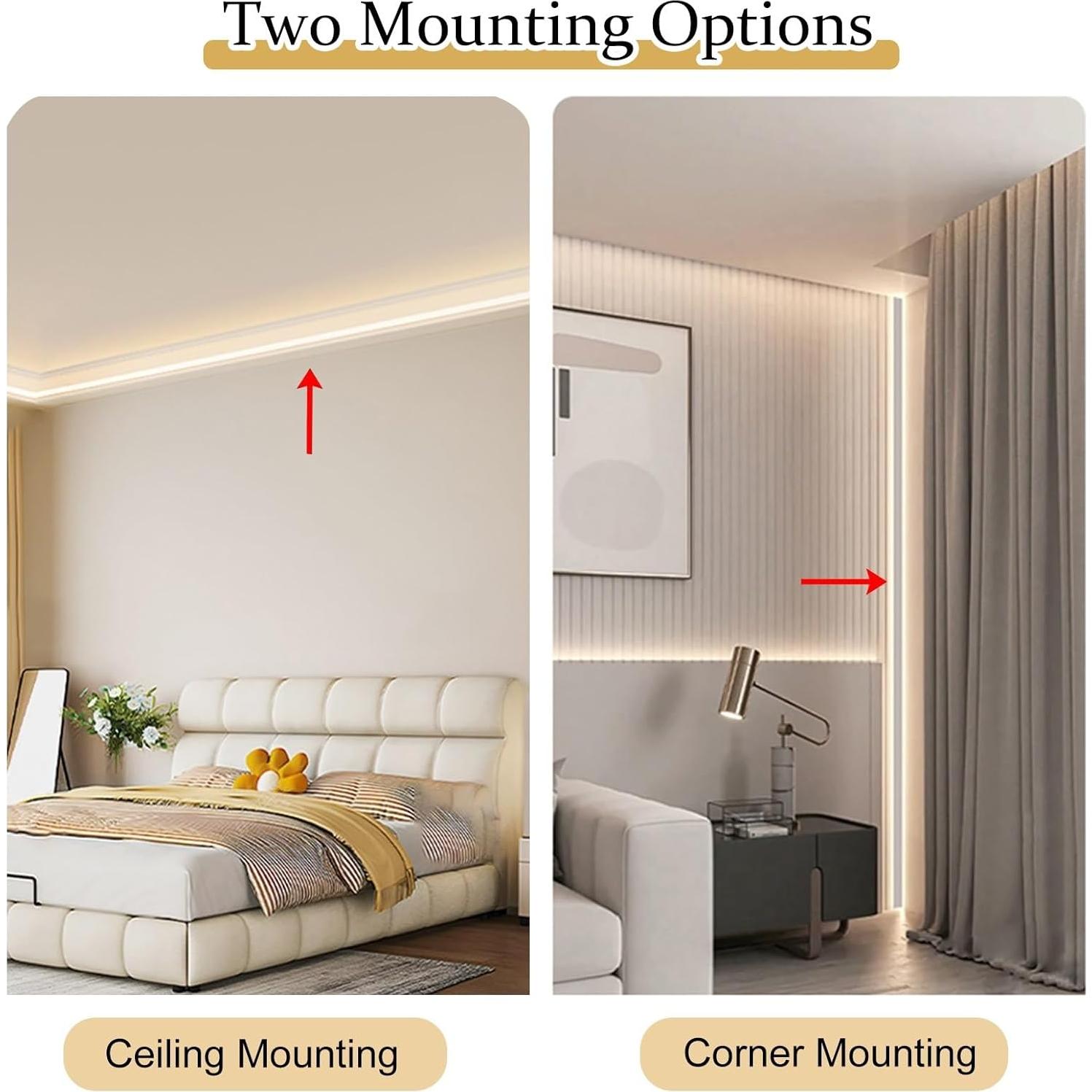 Moldura de Techo LED Vibeo 1m Aluminio Blanco Difusor