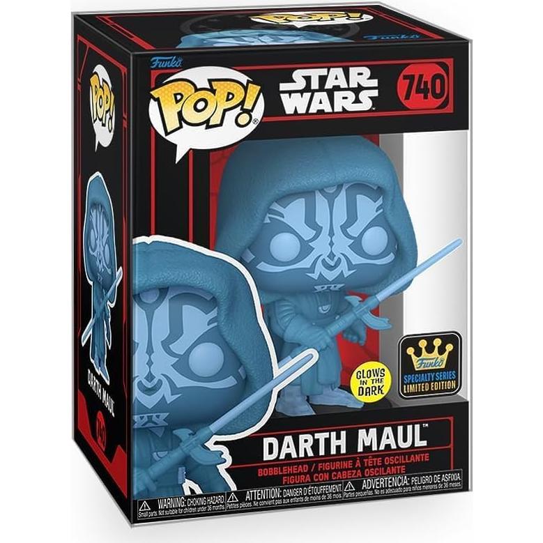 Figura Funko Pop! Darth Maul Holograma Brilla en la Oscuridad