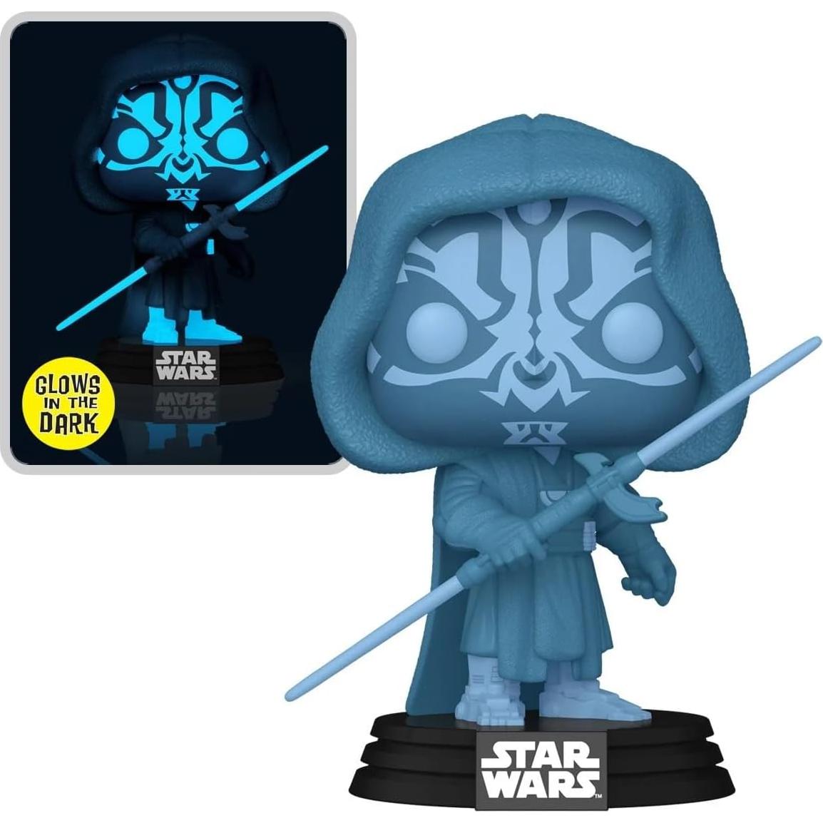 Figura Funko Pop! Darth Maul Holograma Brilla en la Oscuridad
