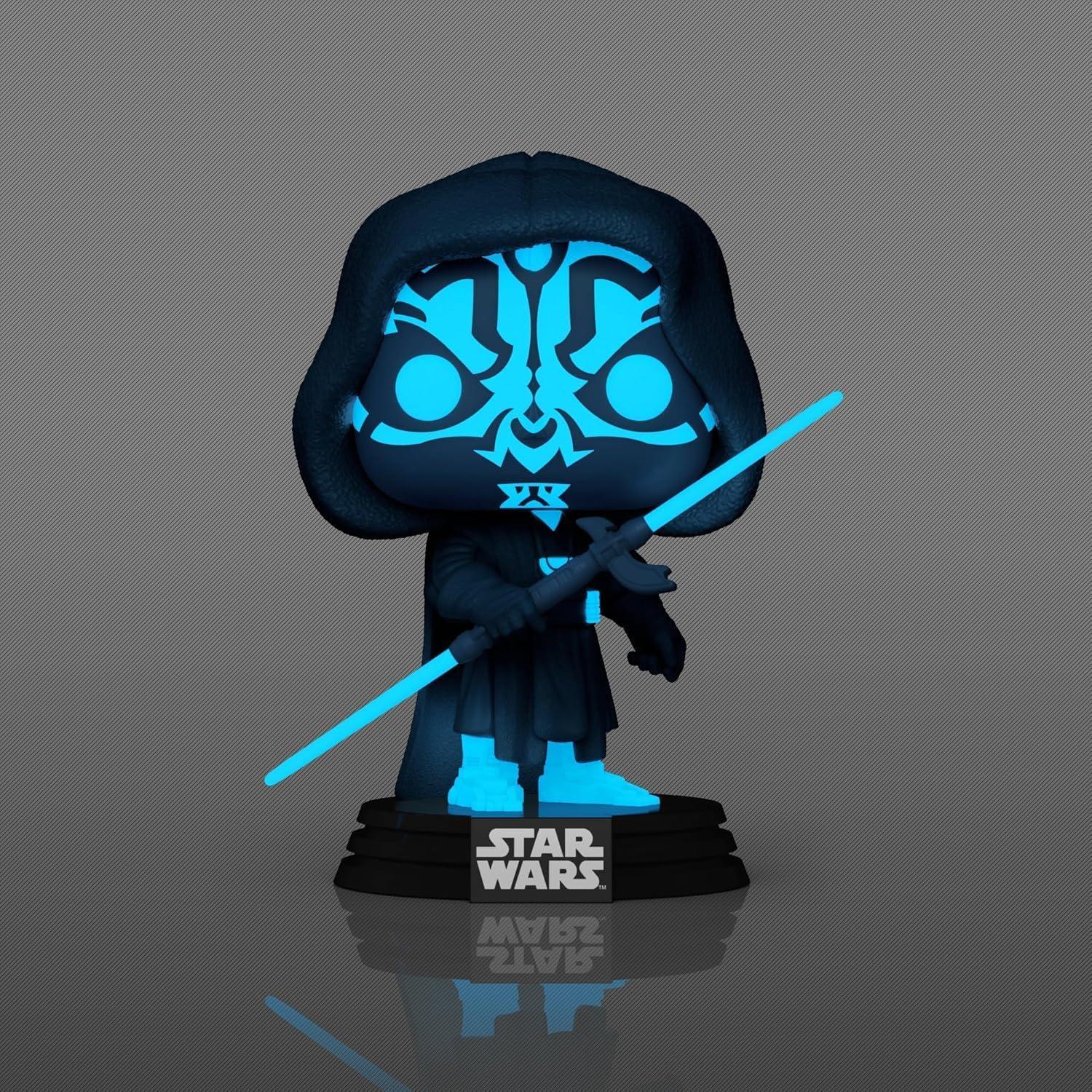 Figura Funko Pop! Darth Maul Holograma Brilla en la Oscuridad