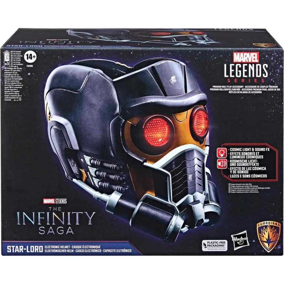 Casco Electrónico Star-Lord Marvel Legends 1:1 con Luz y Sonido