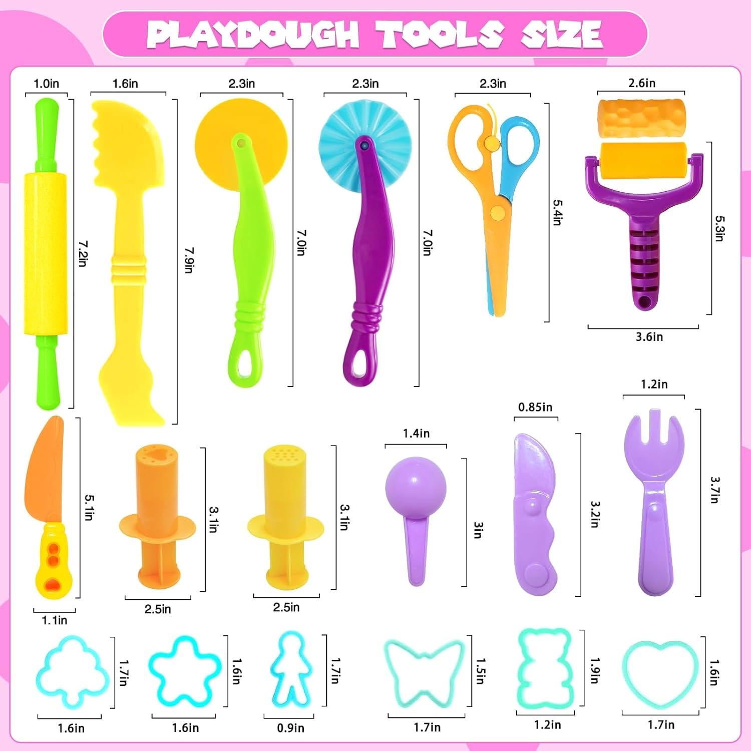 Juego de Herramientas de Plastilina AWNOGKUE 18 Piezas