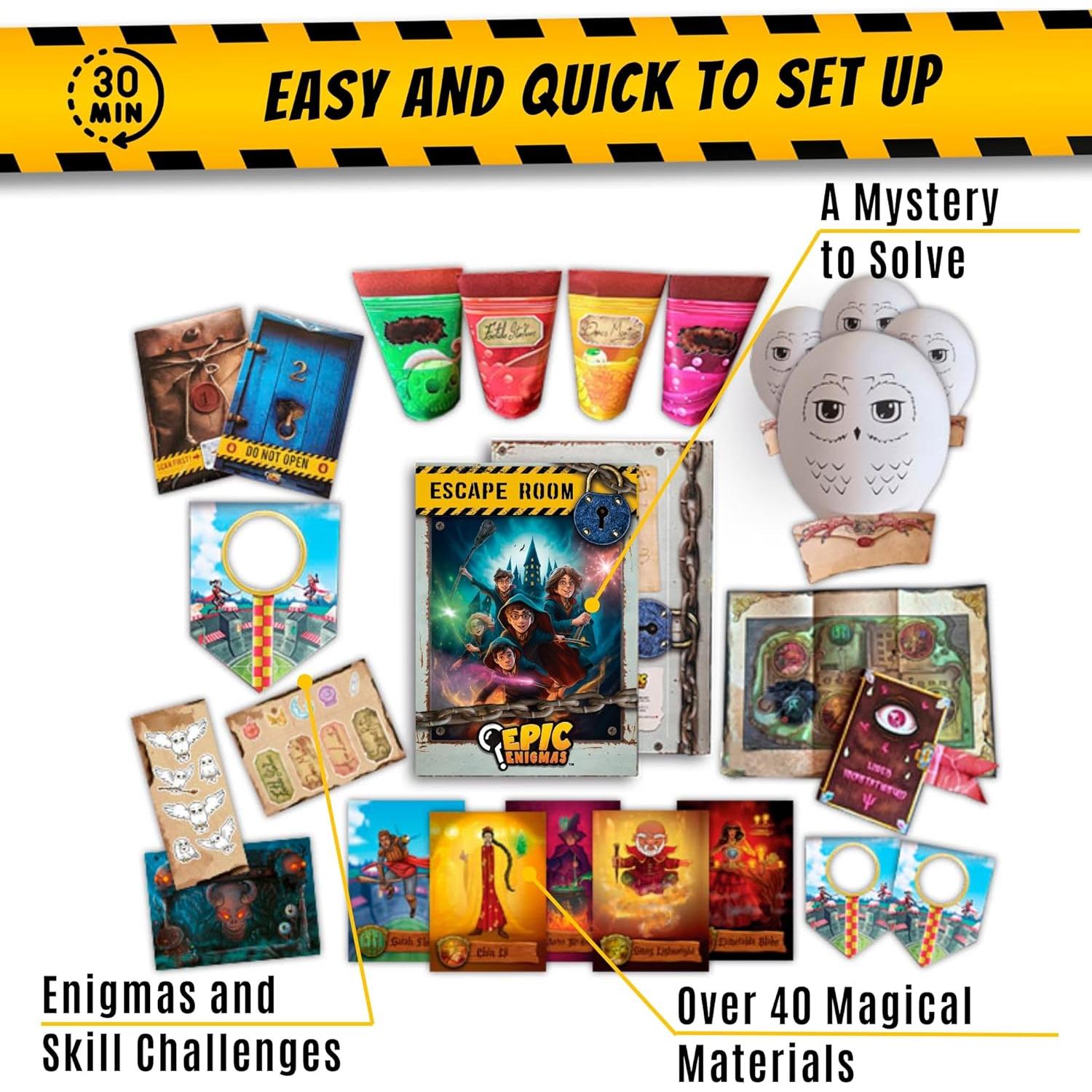 Juego de Escape Harry Potter - Epic Enigmas - 1-5 Jugadores