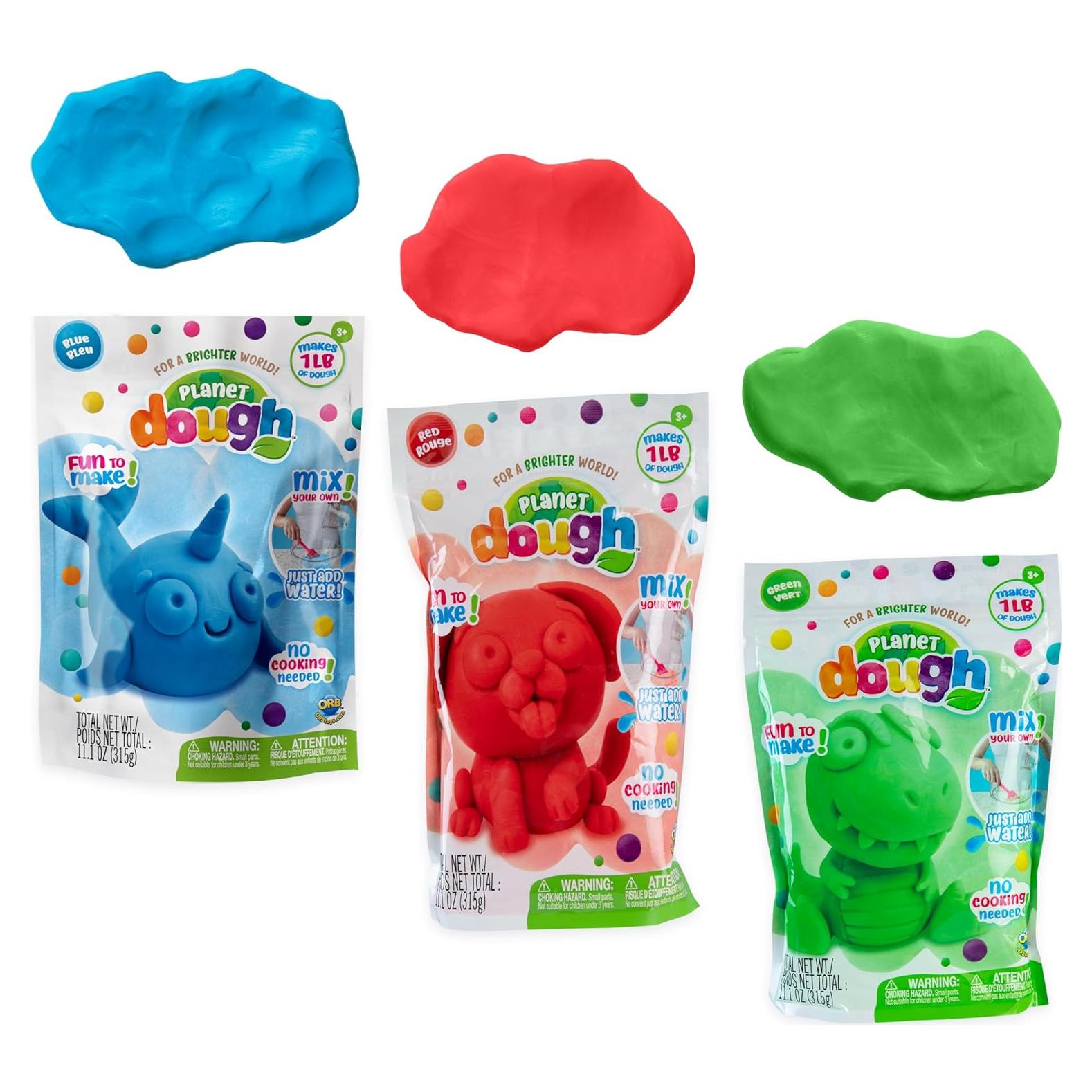 Set de 3 Paquetes de Masa Planetaria ORB - Azul, Verde, Rojo - 0.45 kg cada uno