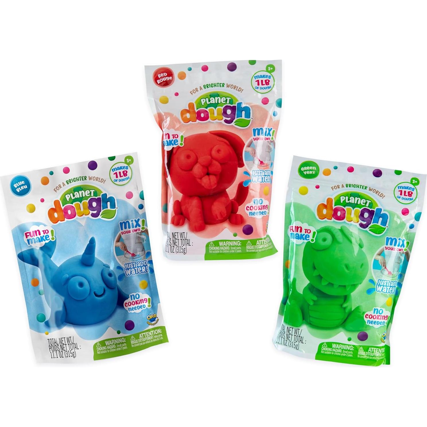 Set de 3 Paquetes de Masa Planetaria ORB - Azul, Verde, Rojo - 0.45 kg cada uno