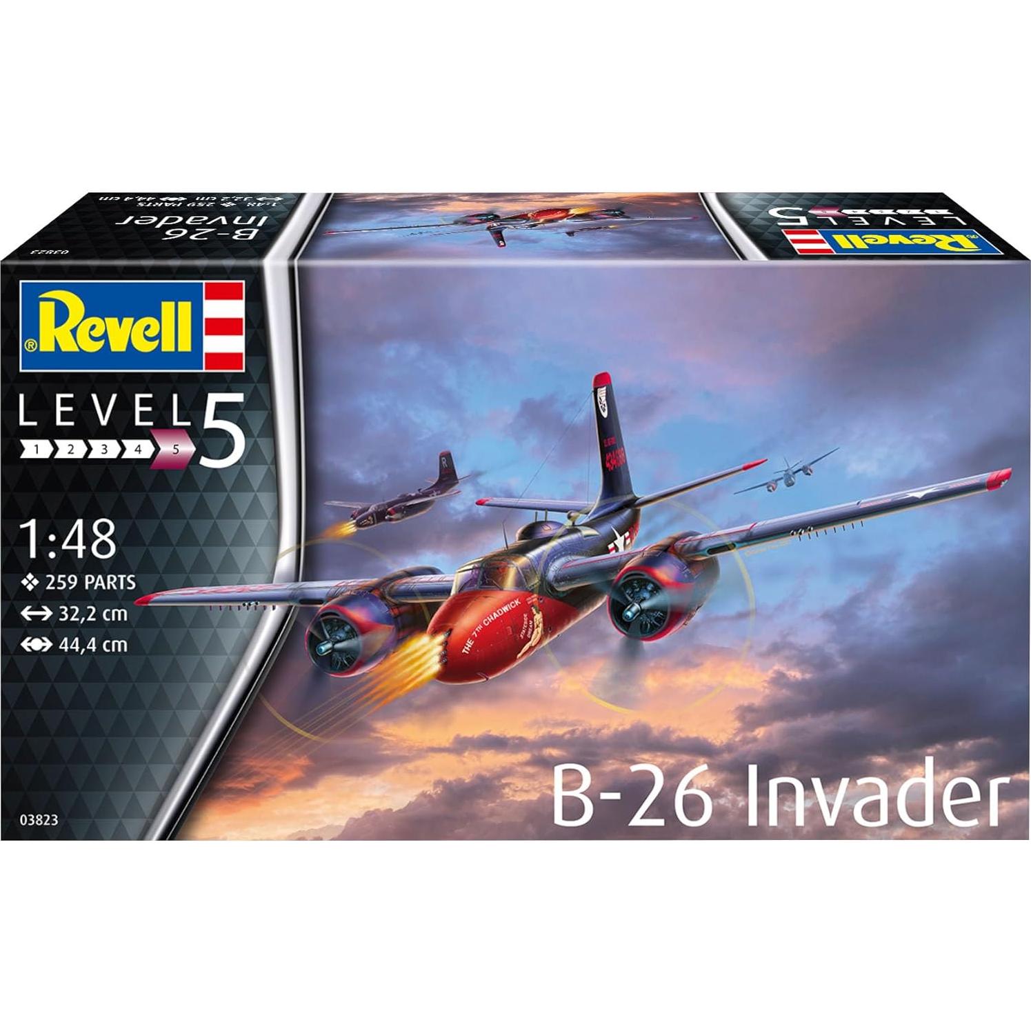 Kit de Modelo B-26C Invader 1:48 Revell Sin Pintar