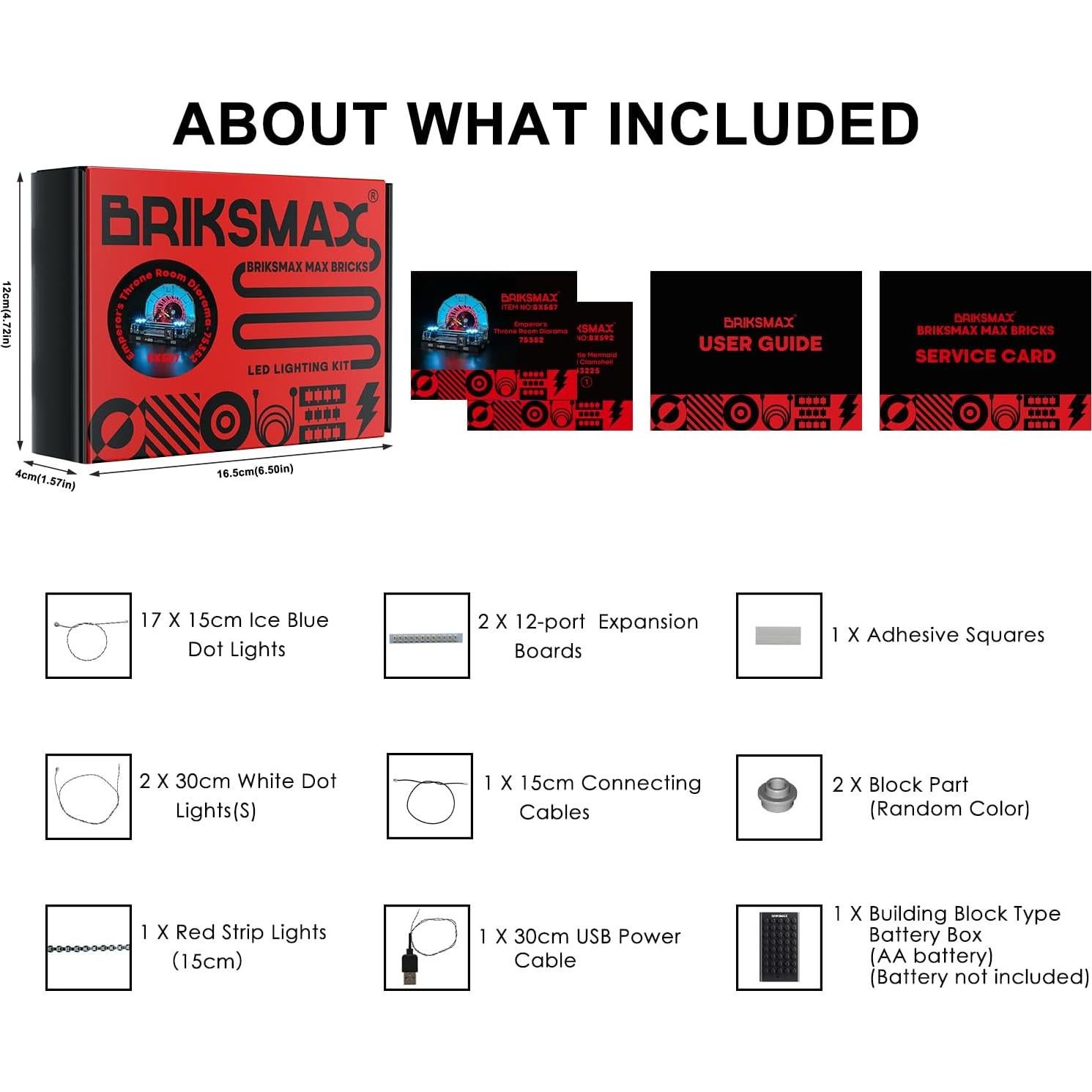 Kit de Iluminación LED BRIKSMAX para LEGO 75352 Sala del Trono