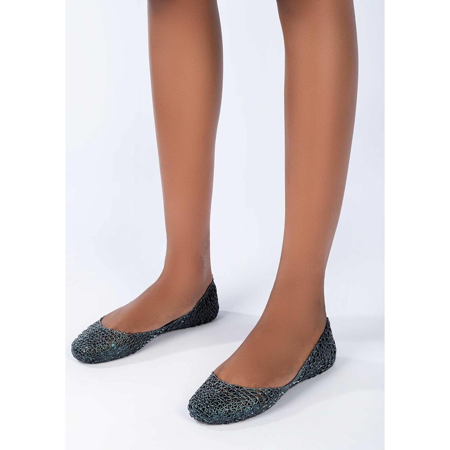 Zapatos Planos Melissa Campana Papel VII - Gelatina Negro