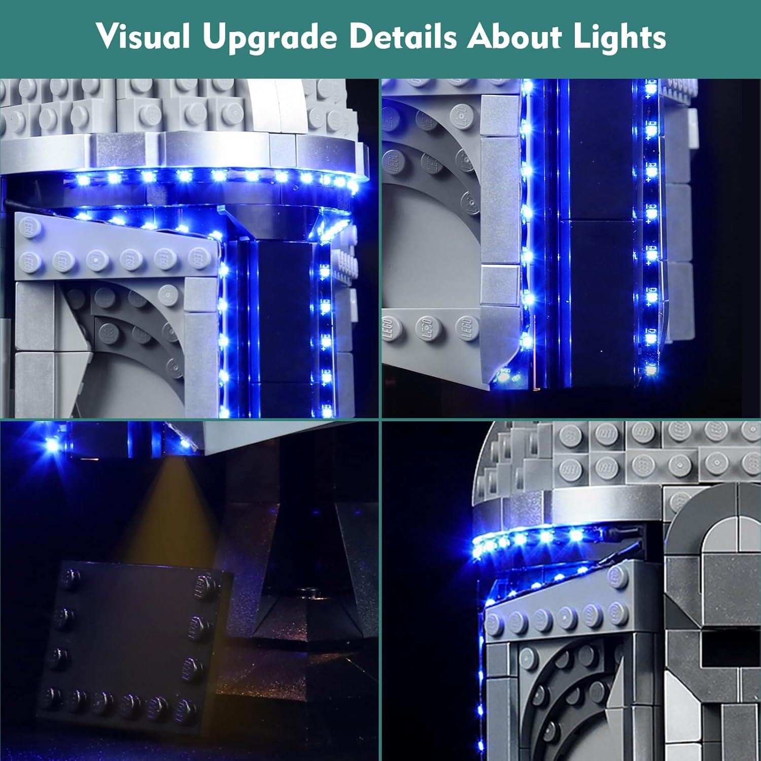 Kit de Luz LED VONADO para Casco Mandalorian 75328