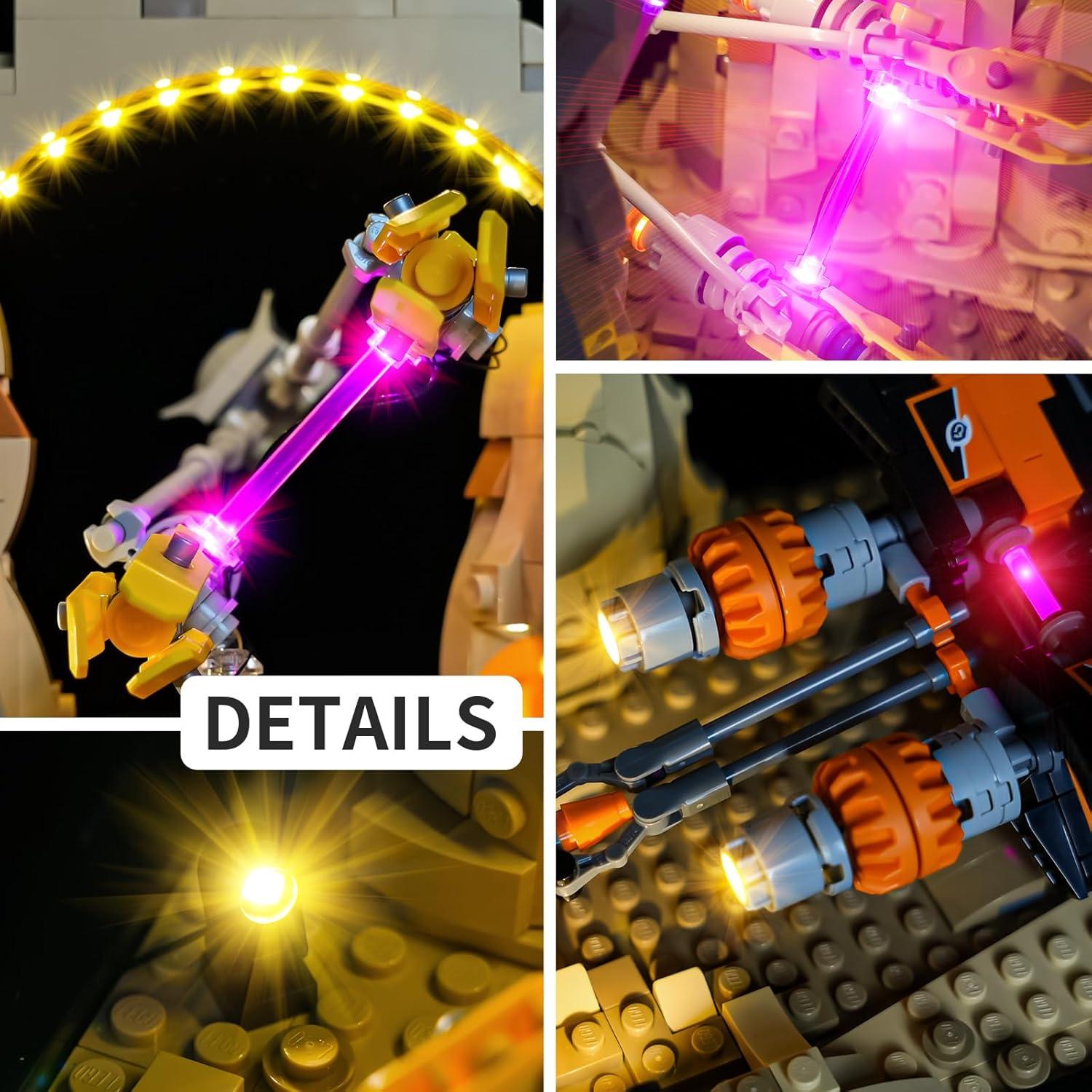 Kit de Luz LED Kyglaring para Lego 75380 Star Wars Podrace