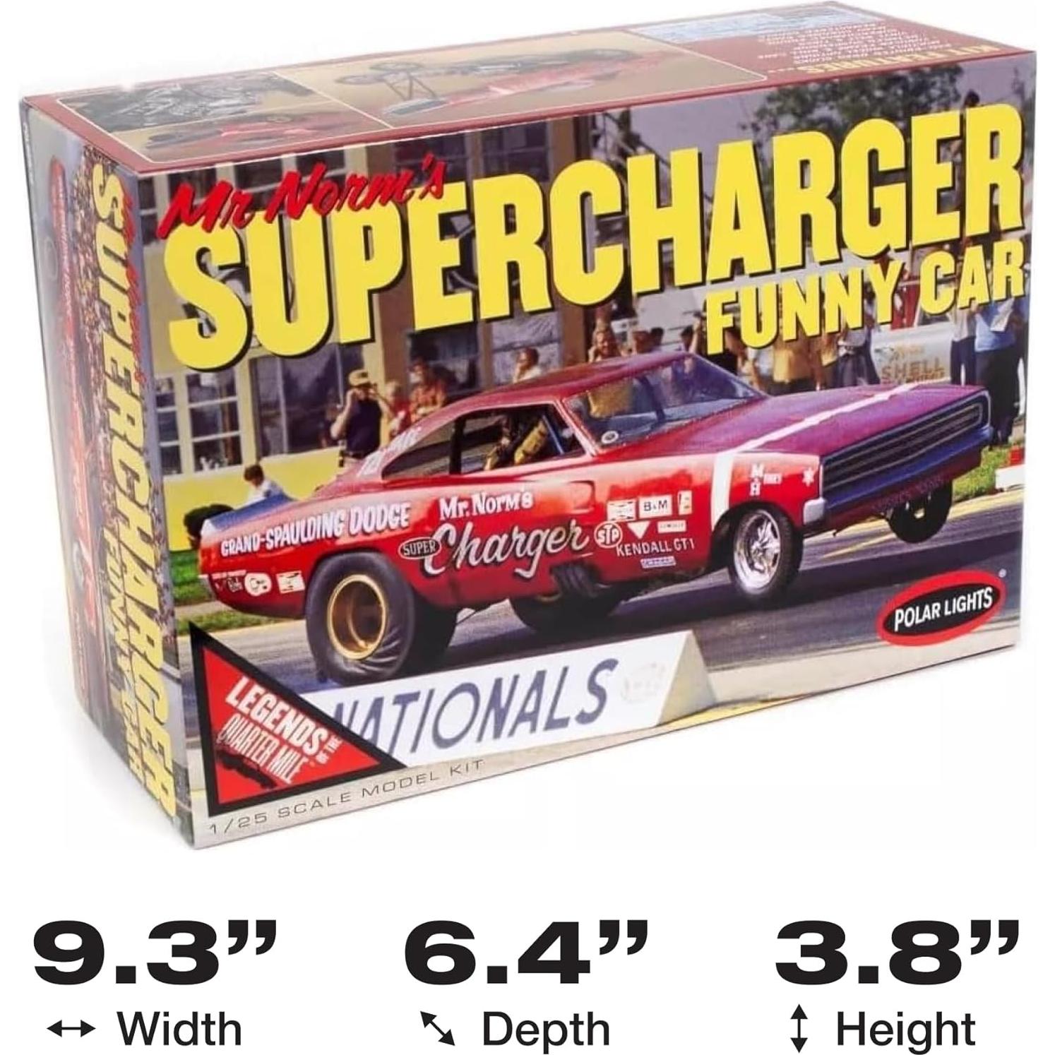 Kit de Modelo a Escala 1:25 Polar Lights 1969 Dodge Charger Sr. Norm
