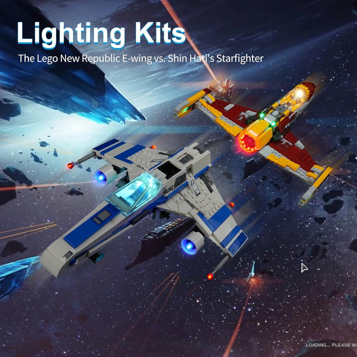 Kit de Iluminación LED para Lego Star Wars E-Wing 75364