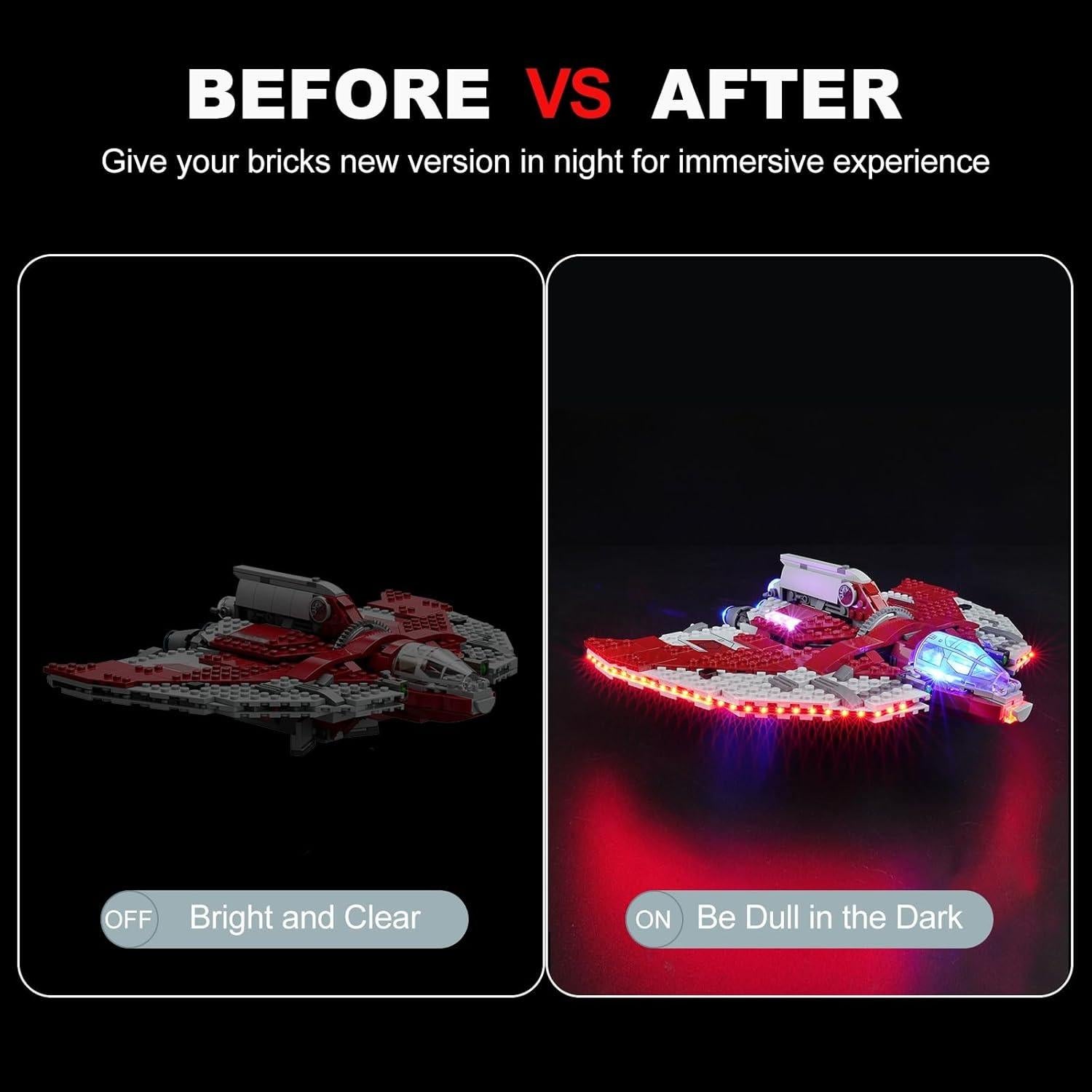 Kit de Iluminación LED para Lego Star Wars Ahsoka Tano 75362