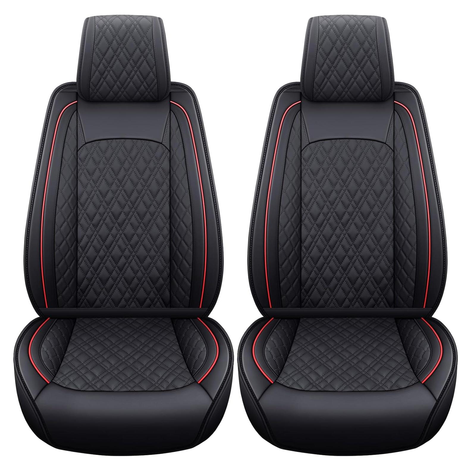 Funda de Asiento Frontal YIERTAI para Dodge Ram 2009-2025 Rojo