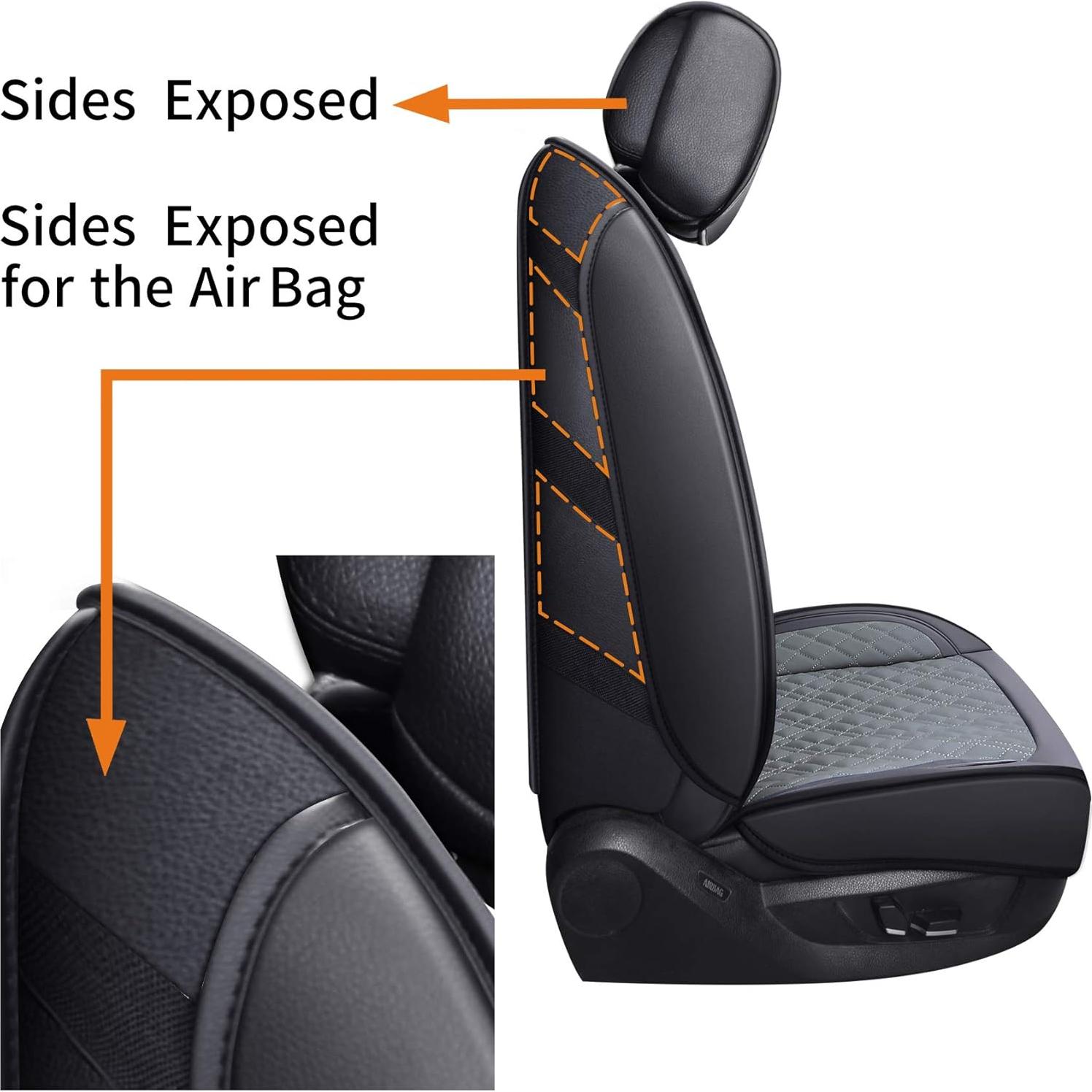 Funda de Asientos YIERTAI para Dodge Ram 2009-2025 Gris Completo