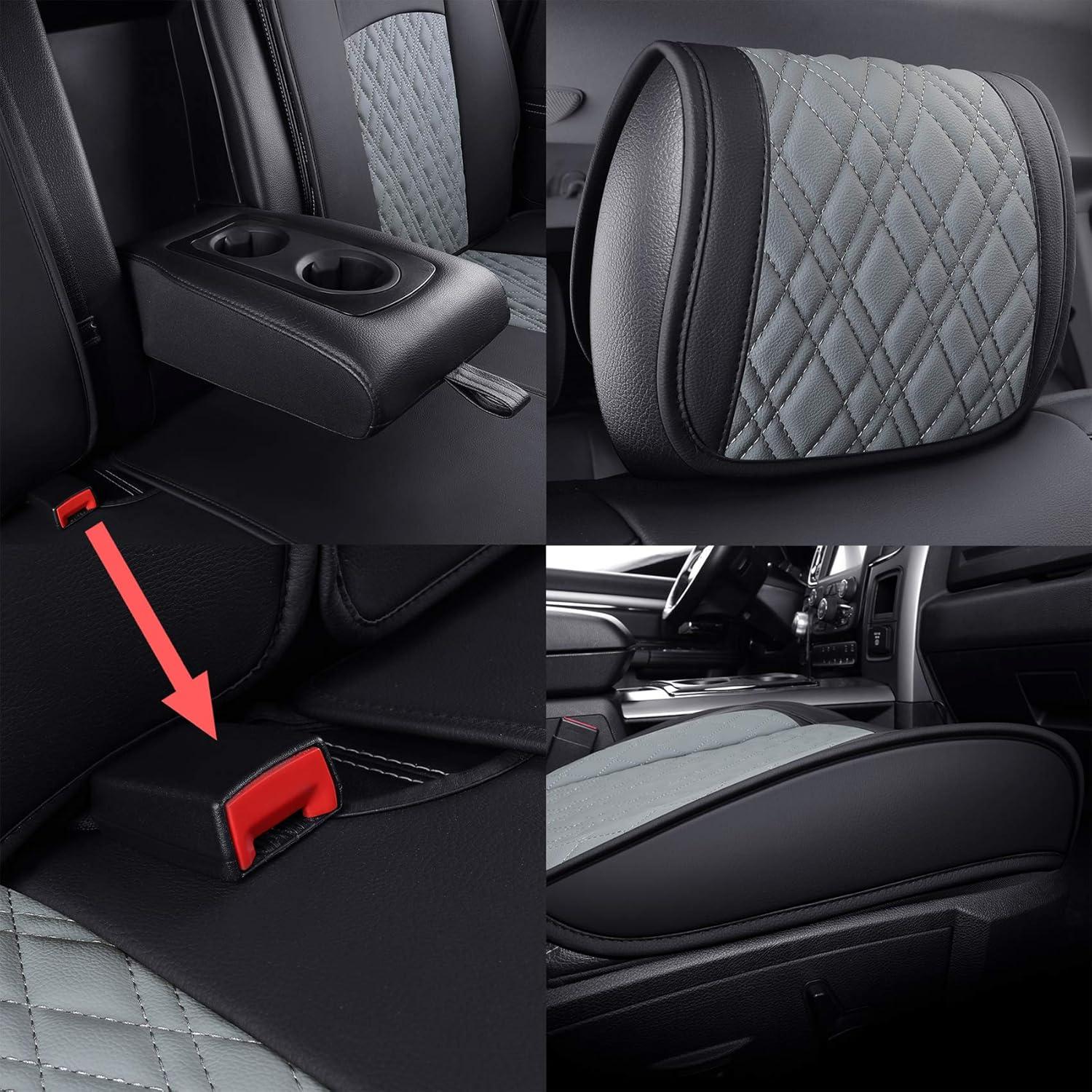 Funda de Asientos YIERTAI para Dodge Ram 2009-2025 Gris Completo