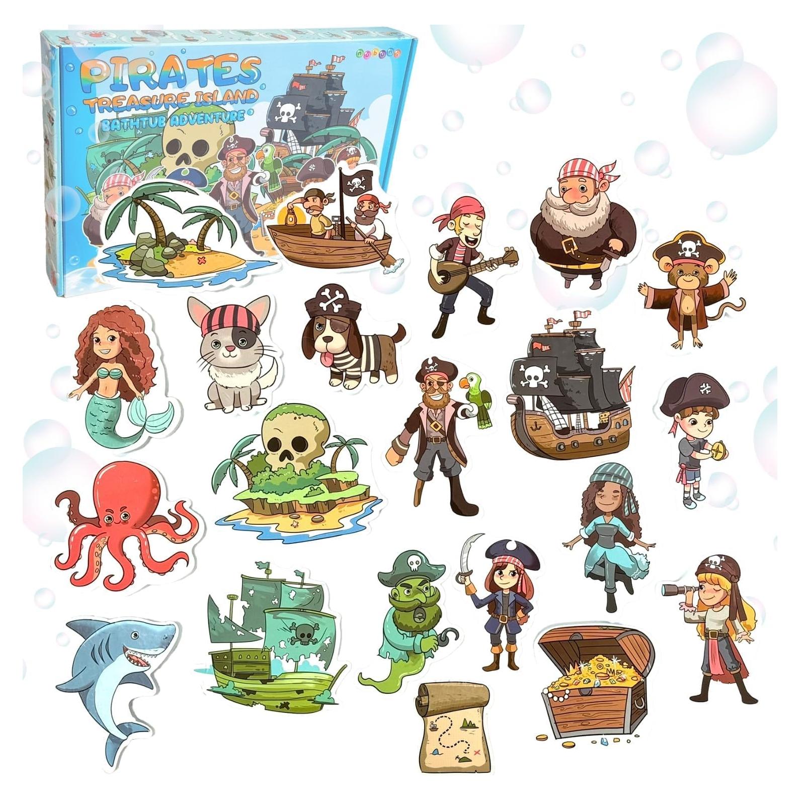 Juguetes de baño de espuma NUBUNI con bolsa de almacenamiento