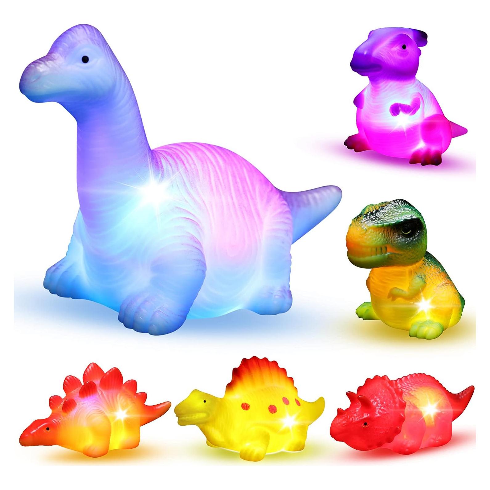 Set de 6 Juguetes de Baño Flotantes Dinosaurio MAPIXO