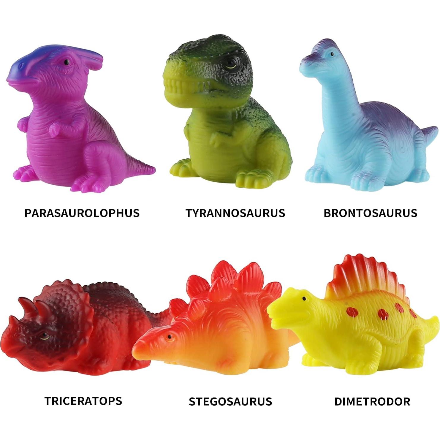 Set de 6 Juguetes de Baño Flotantes Dinosaurio MAPIXO