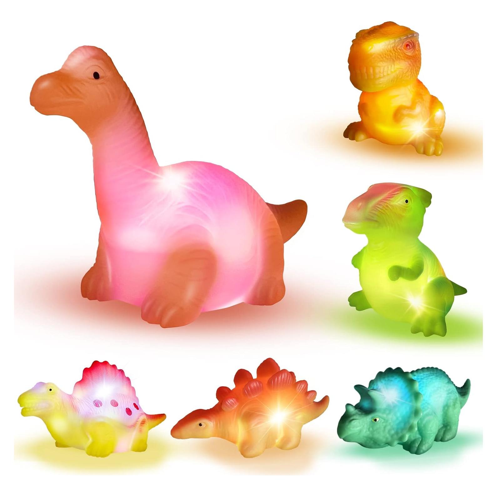 Juguetes de baño iluminados KIDPAPA - Dinosaurios flotantes