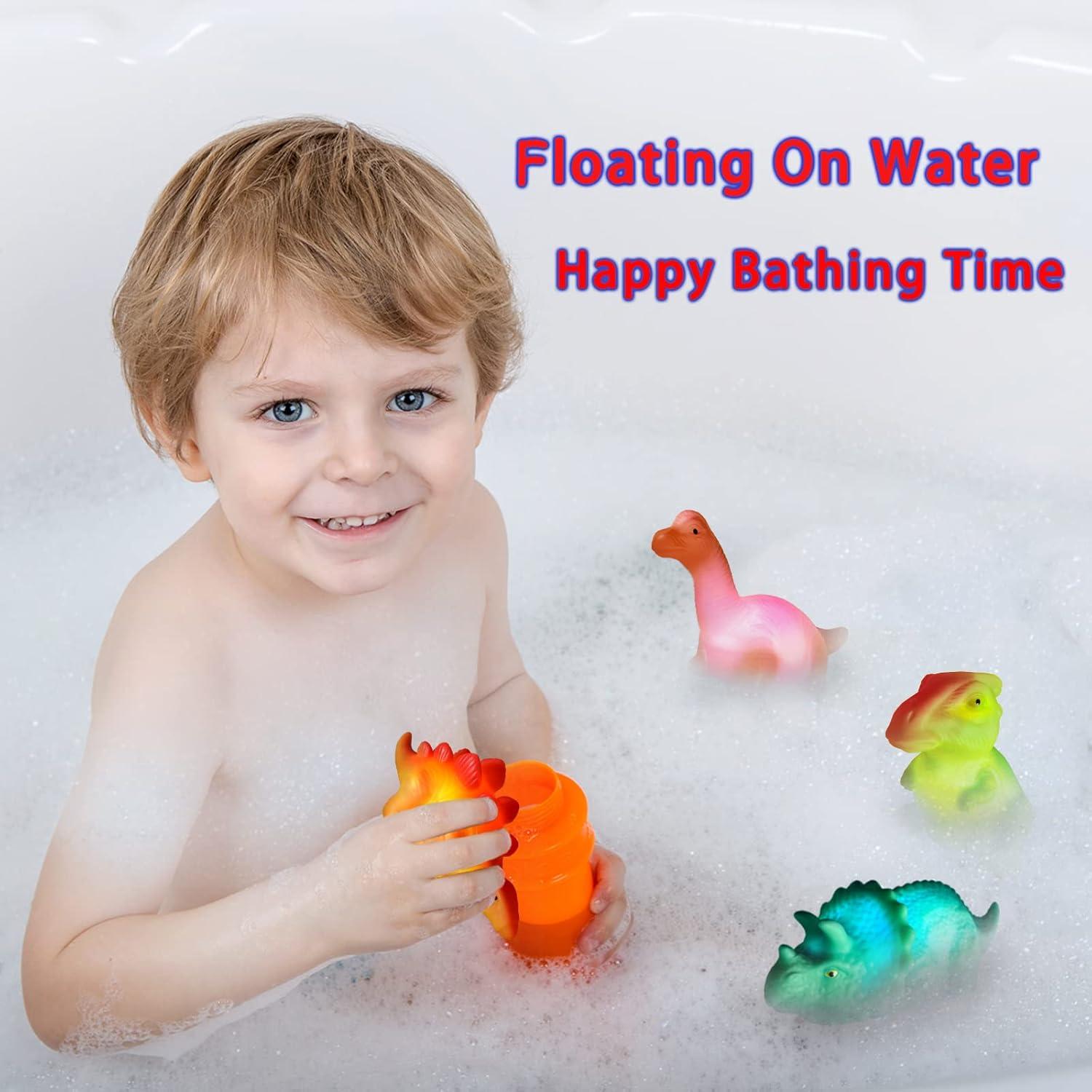 Juguetes de baño iluminados KIDPAPA - Dinosaurios flotantes