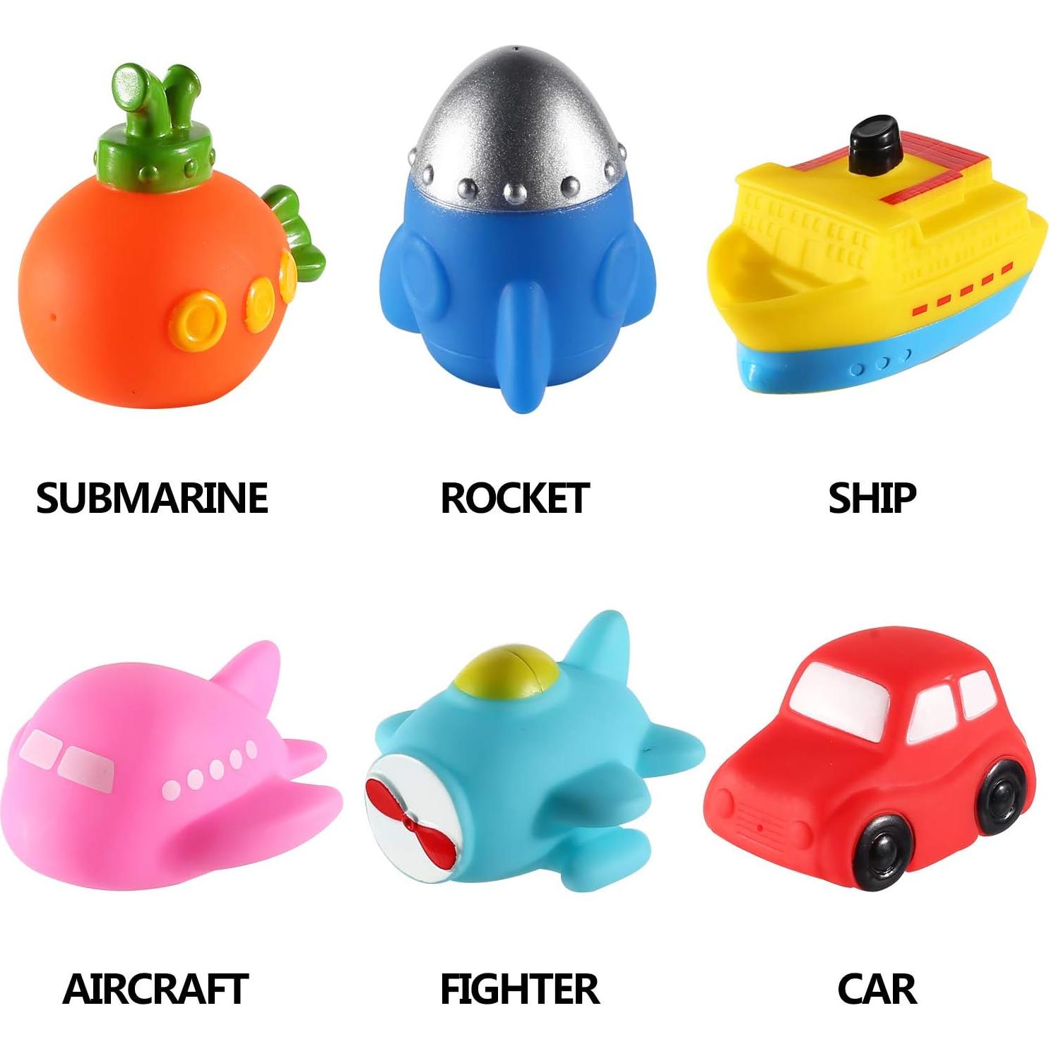 Juego de Juguetes de Baño Iluminados CHIMAGER - 6 Piezas