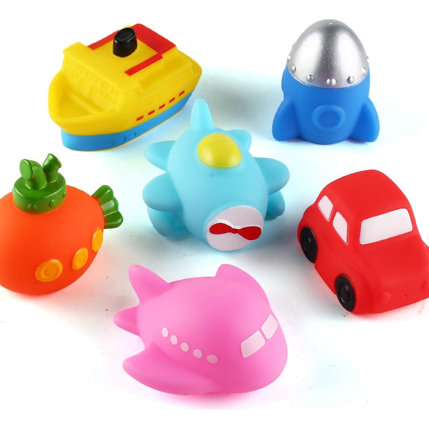 Juego de Juguetes de Baño Iluminados CHIMAGER - 6 Piezas