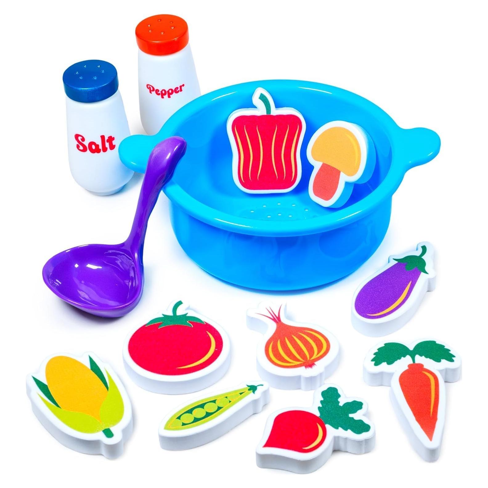 Juguete de Baño Tub Works Sopa de Verduras 13 Piezas