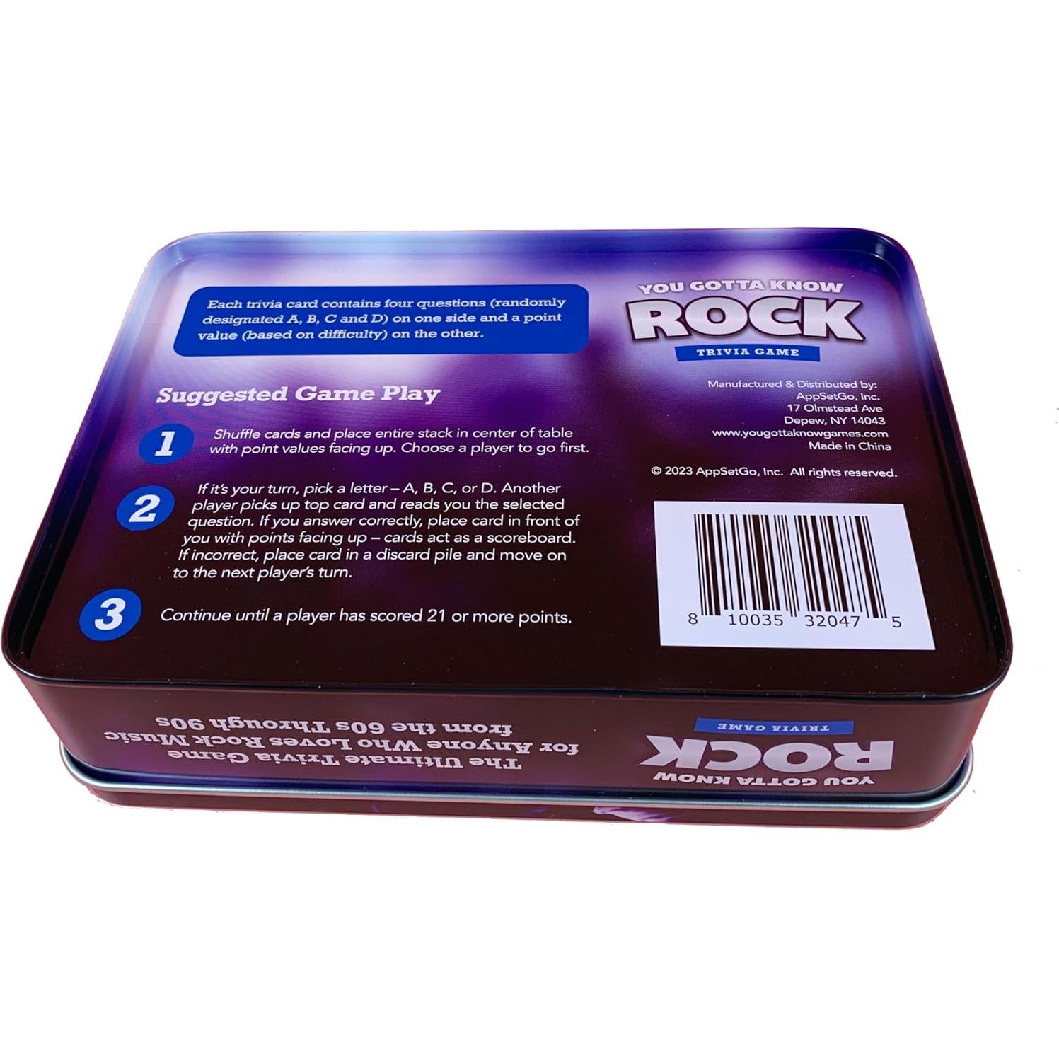 Juego de Trivia Tienes que saber Rock - 500 Preguntas