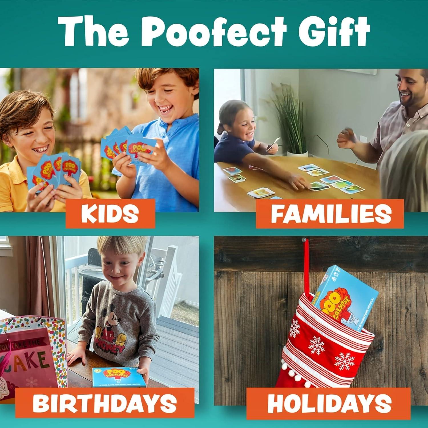 Juego de Cartas Poo Pocalypse - Diversión Familiar 2-4 Jugadores