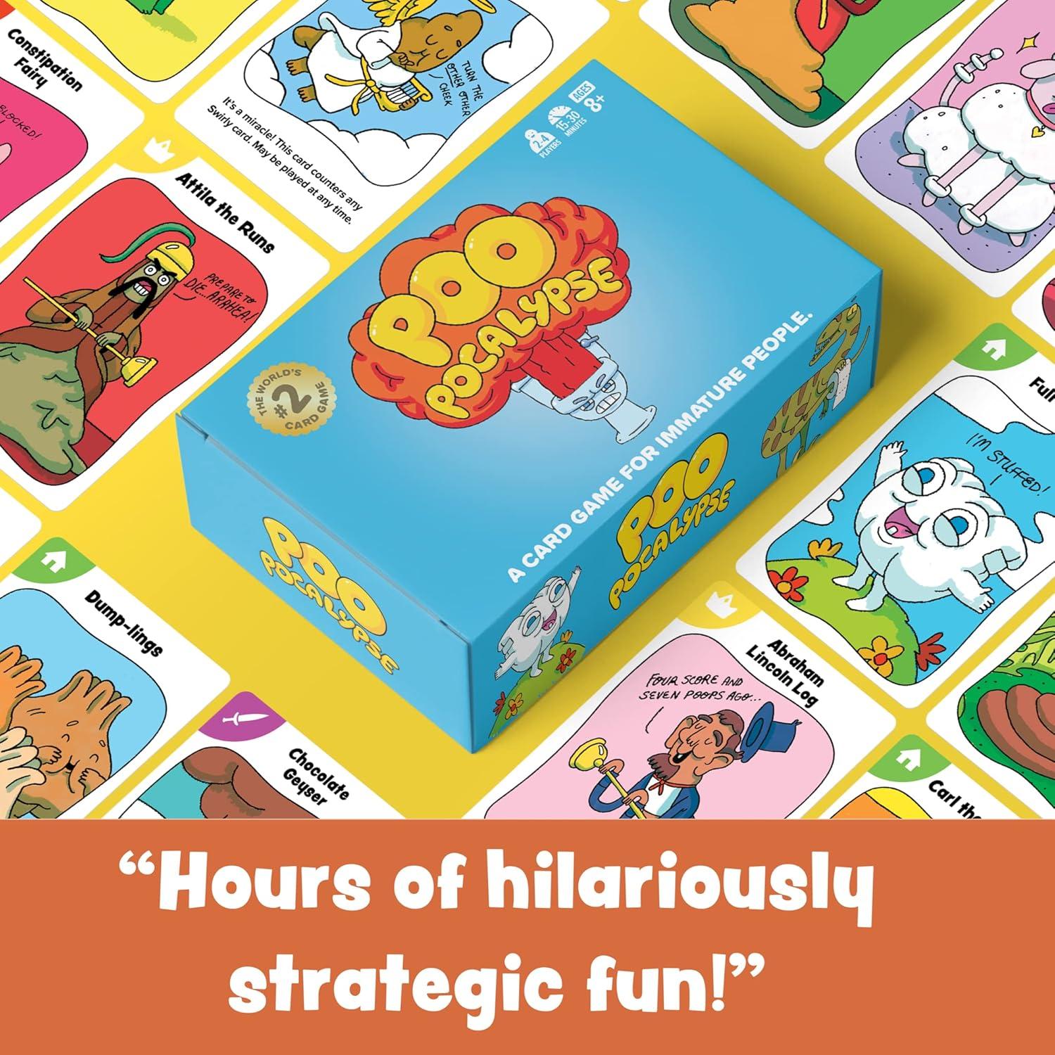 Juego de Cartas Poo Pocalypse - Diversión Familiar 2-4 Jugadores