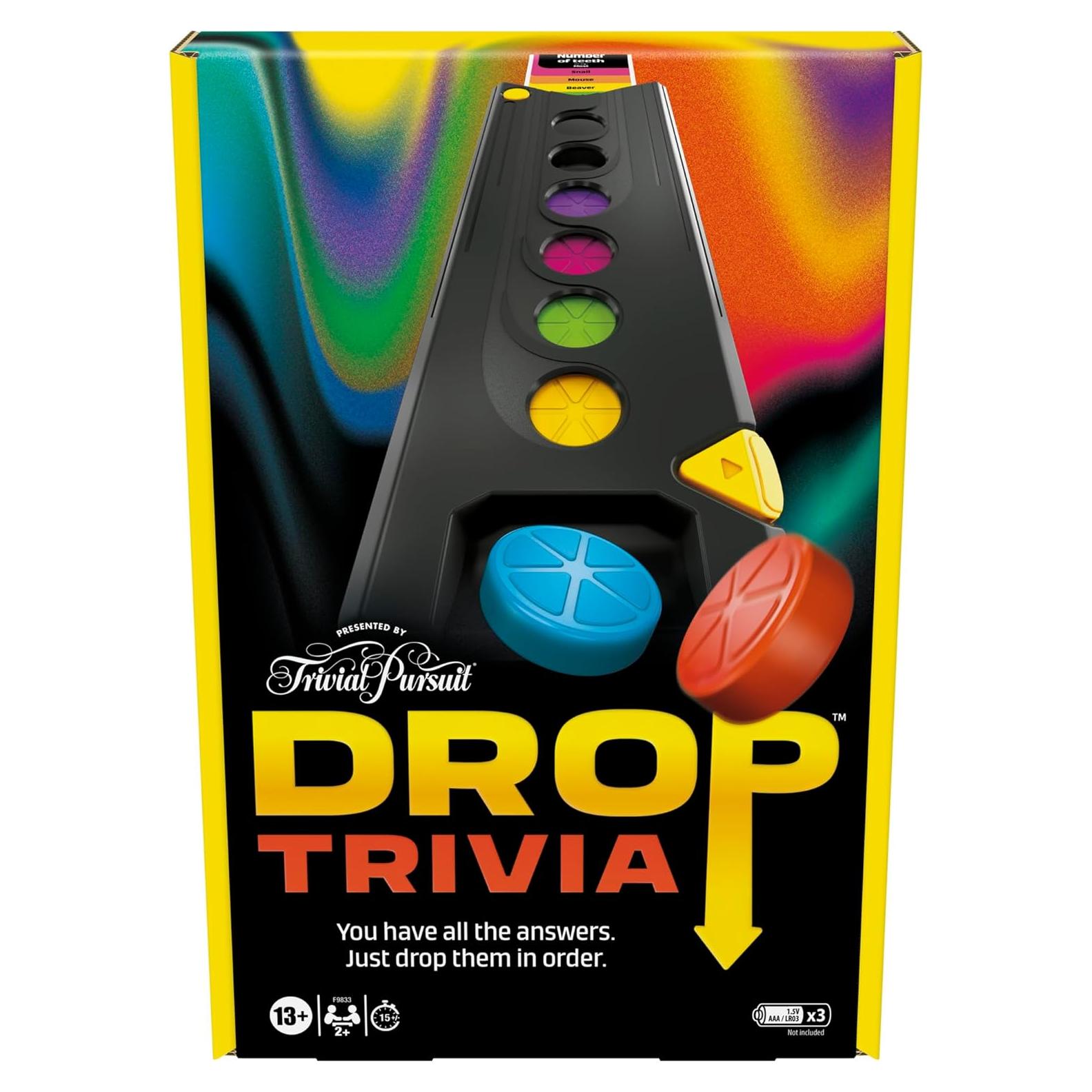 Juego de Trivia Electrónico Drop Trivia Hasbro - 2+ Jugadores