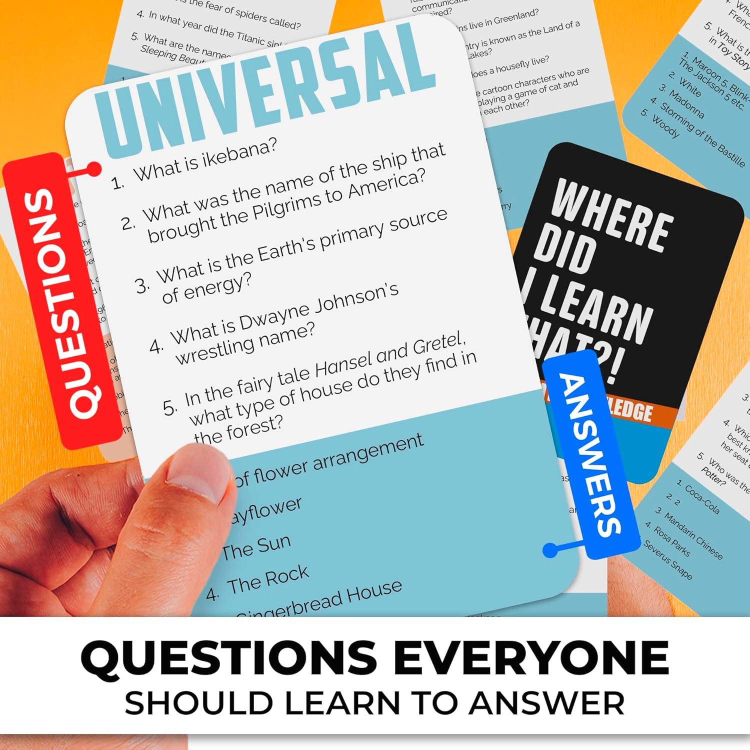 Juego de Cartas Trivia QUOKKA - 2000 Preguntas en 4 Temas