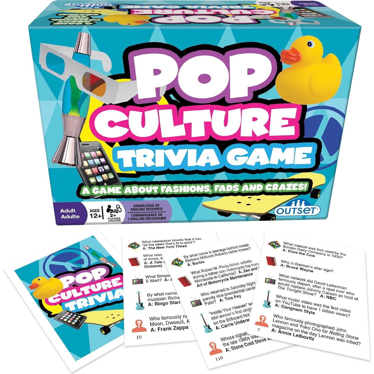 Juego de Trivia de Cultura Pop Outset Media - 1200 Preguntas